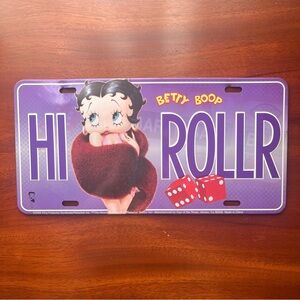 Betty Boop Purple Hi Roller Poster